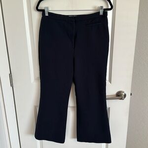 Milly navy cropped pant